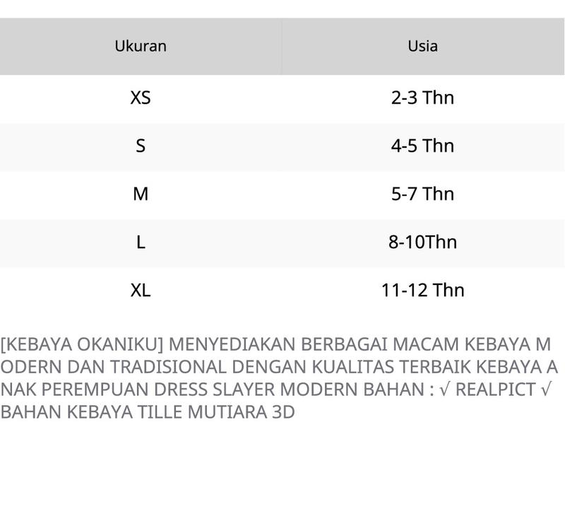 Product Introduction of Setelan Baju Kebaya Anak Perempuan Modern Brokat Rok Span Kimono Acara Wisuda KondanganTK SD SMP Fashion 0