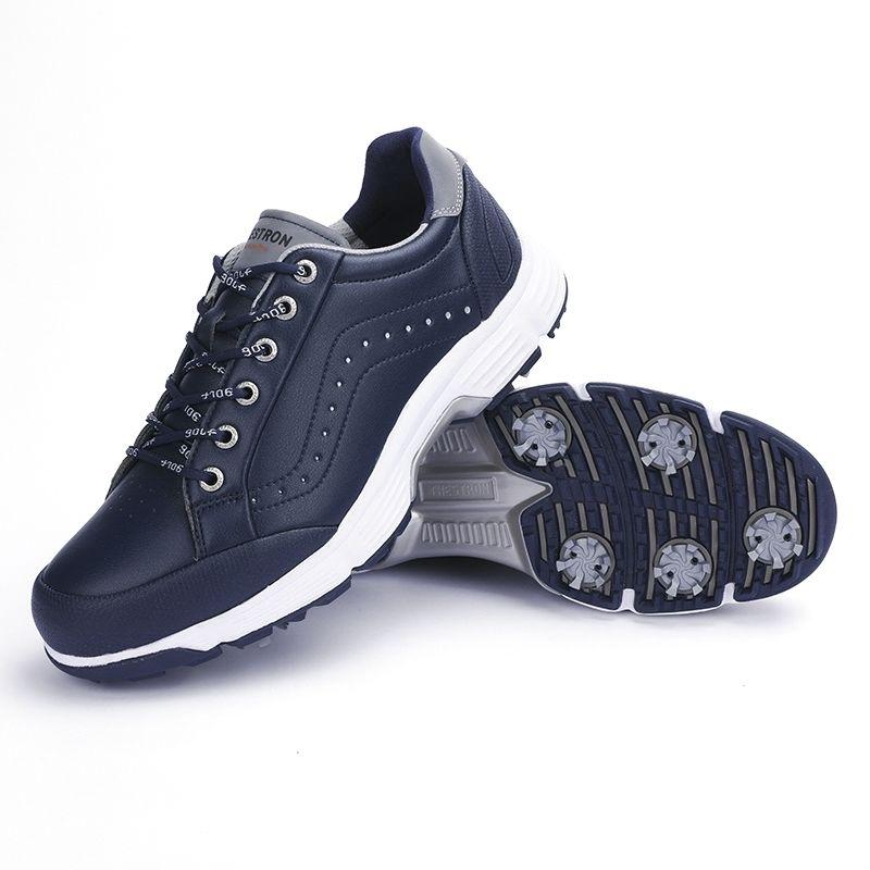 Product Introduction of Foreign Trade Low-Top Men's Golf Waterproof Sneakers Non-Slip plus Size with Studs Golf Sports Leisure Training Shoes Men's Xz25036 25