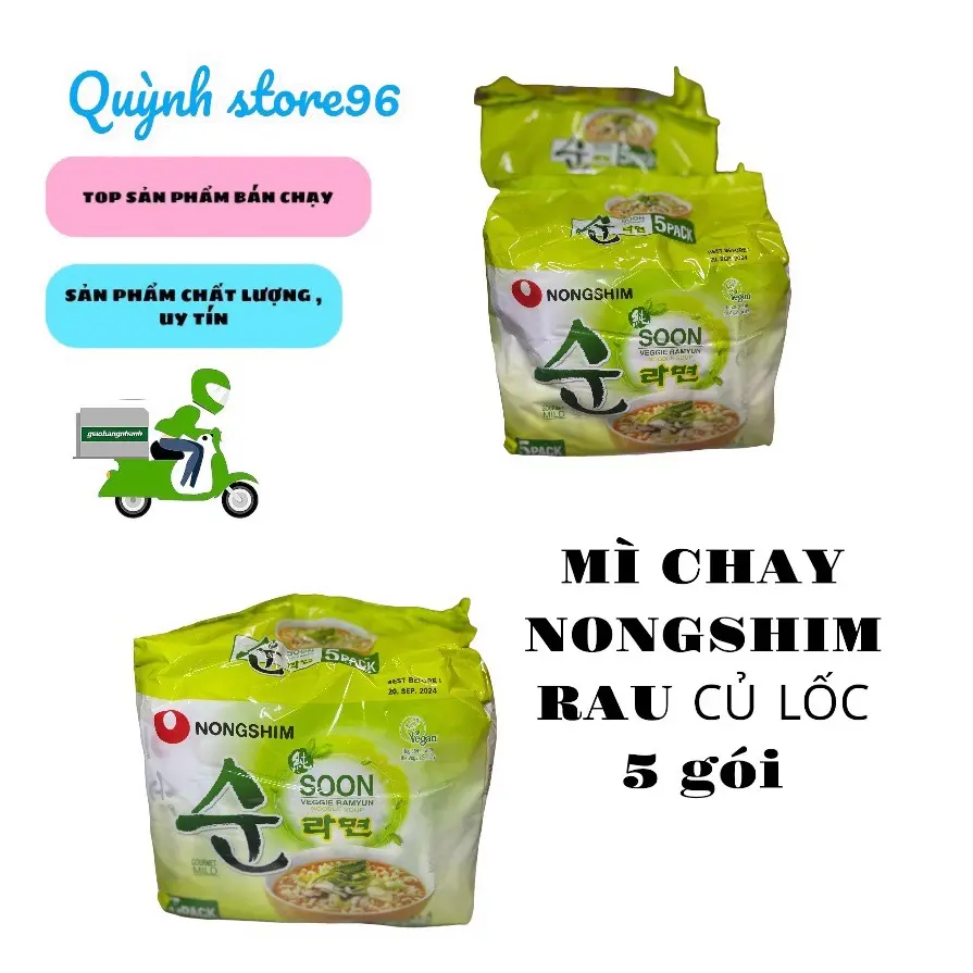 MÌ CHAY SOON VEGGIE NONG SHIM mì  soon- ăn vặt food