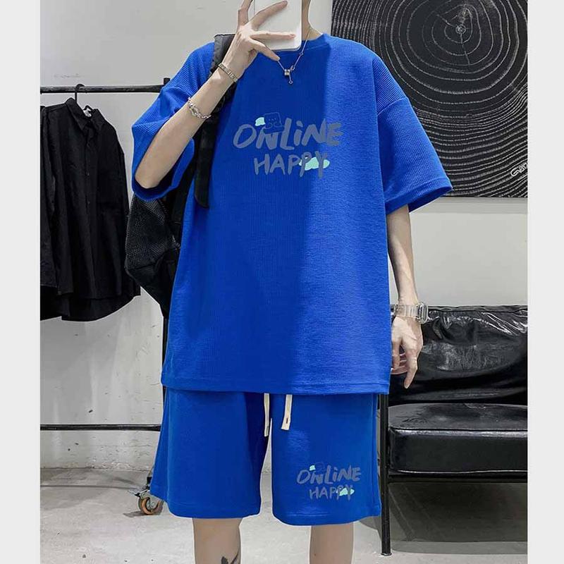 Bộ Quần Áo Thể Thao Thun Nam Thời Trang họa tiết online cọc Tay M00 Menswear2025 6