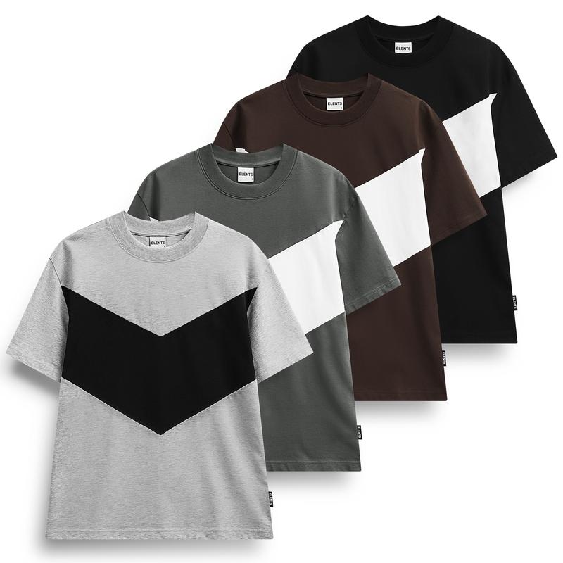 Áo Thun Phối Pomona Unisex Relaxed Fit Cotton 250gsm ELENTS ESST066