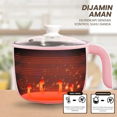 Advance Panci Listrik Multifungsi 1.5L Panci Kukusan Steamer Jumbo Panci Eletrik  C-16【Garansi 1 Tahun】 3
