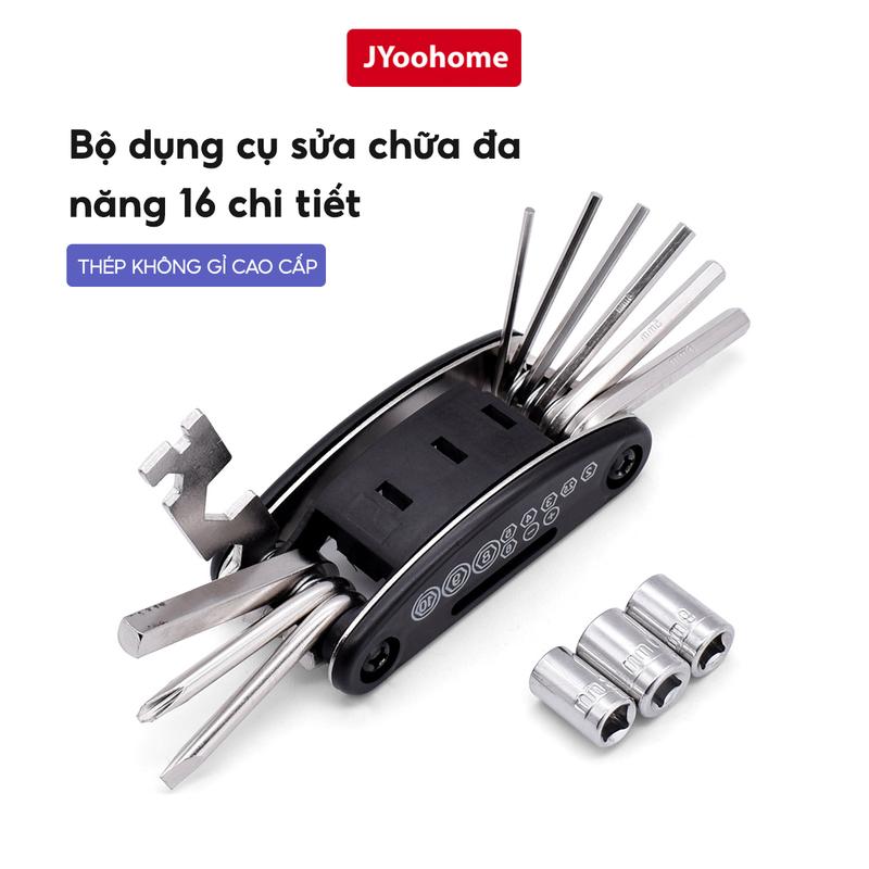Bộ Lục Giác Sửa Chữa Cầm Tay Đa Năng JYoohome Dụng Cụ Tua Vít 16 trong 1 Lắp Giáp Sửa Chữa Xe Đạp