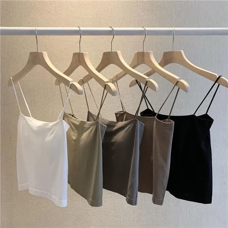 Áo dây có mút may chắc chắn Top Nữ  Women 5 màu