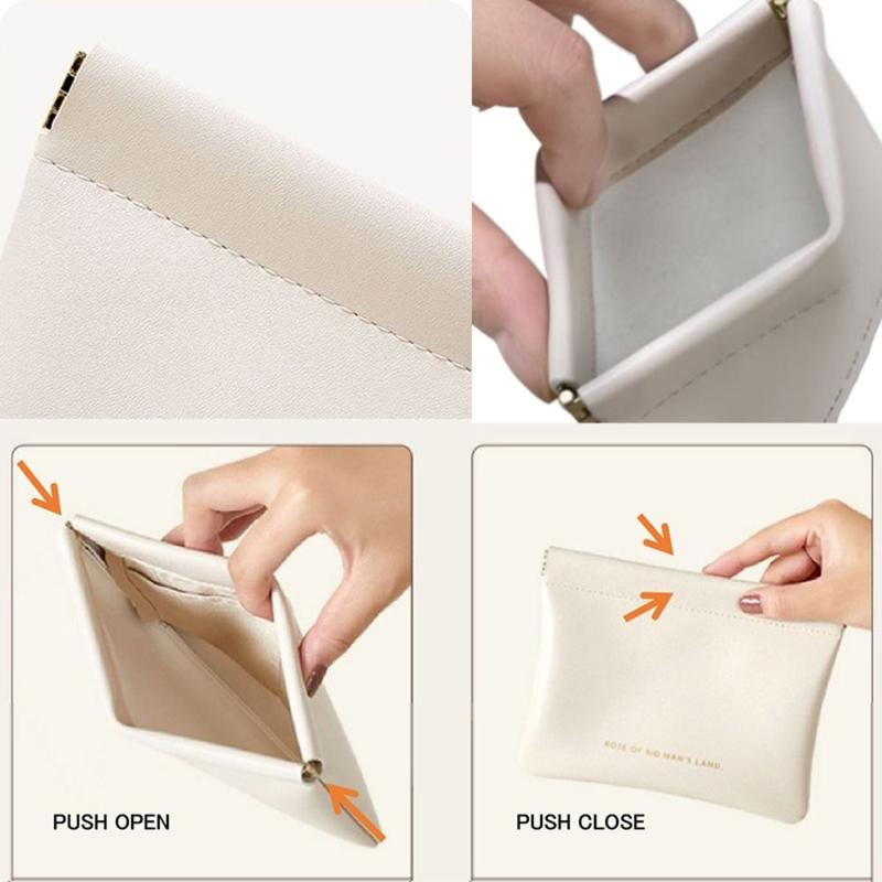 Product Introduction of Fashion Simple Lipstick Makeup Bag Mini Portable Cosmetic Organizer Pouch Travel PU Storage Bag for Women Girls 11