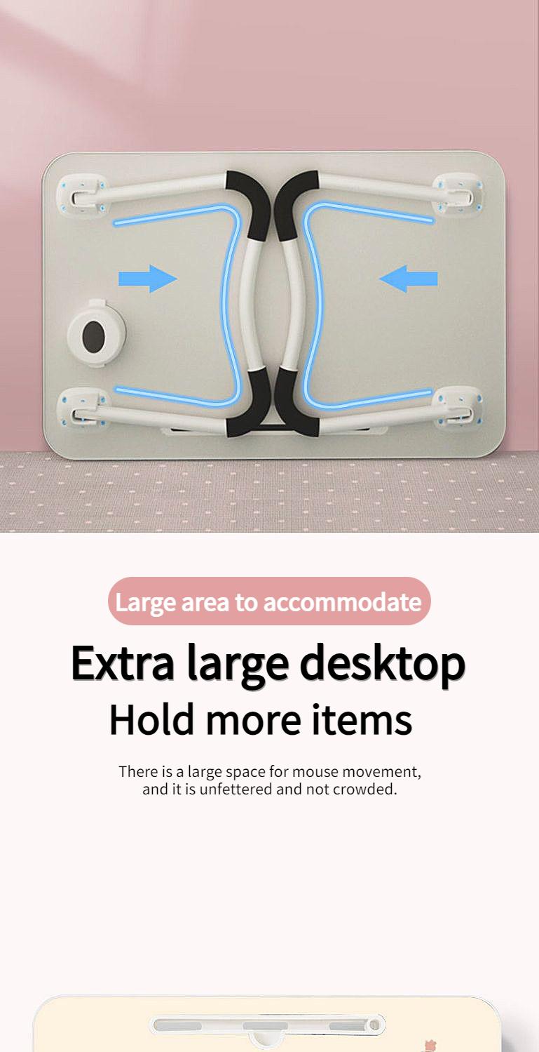Product Introduction of Cartoon Cute Foldable Bed Desk with Laptop Tray for Dorm & Student Use - Portable and Convenient 23