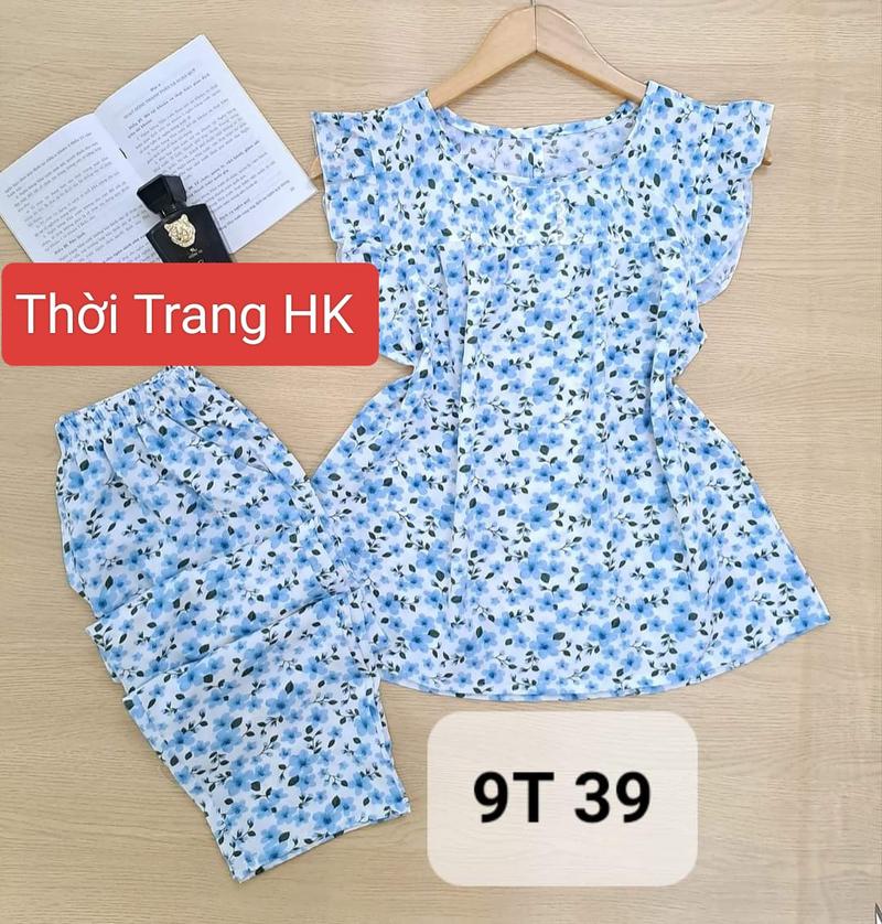 Product Introduction of Đồ bộ  quần 9 tấc có túi vải lụa mềm, size từ 40 đến 90 ký,hoa sẽ thay đổi theo từng đợt ạ 4