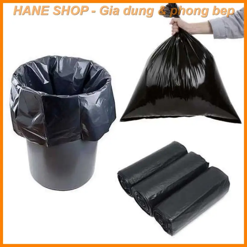 [Đủ 1Kg] 1kg Túi đựng rác tự phân hủy bảo vệ môi trường đủ 3 size đại trung tiểu (1kg 3 cuộn) Đồng giá các size