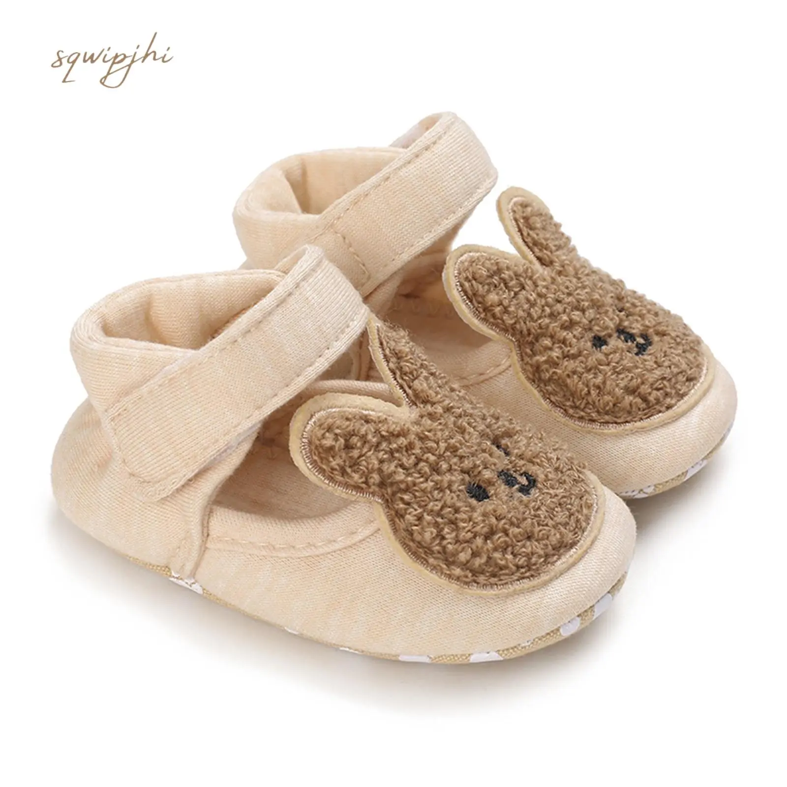 Infant Baby Breathable Shoes for Spring Autumn, Cartoon Bear/Rabbit Shape Non-Slip Sole Shoes, 0-12 Months