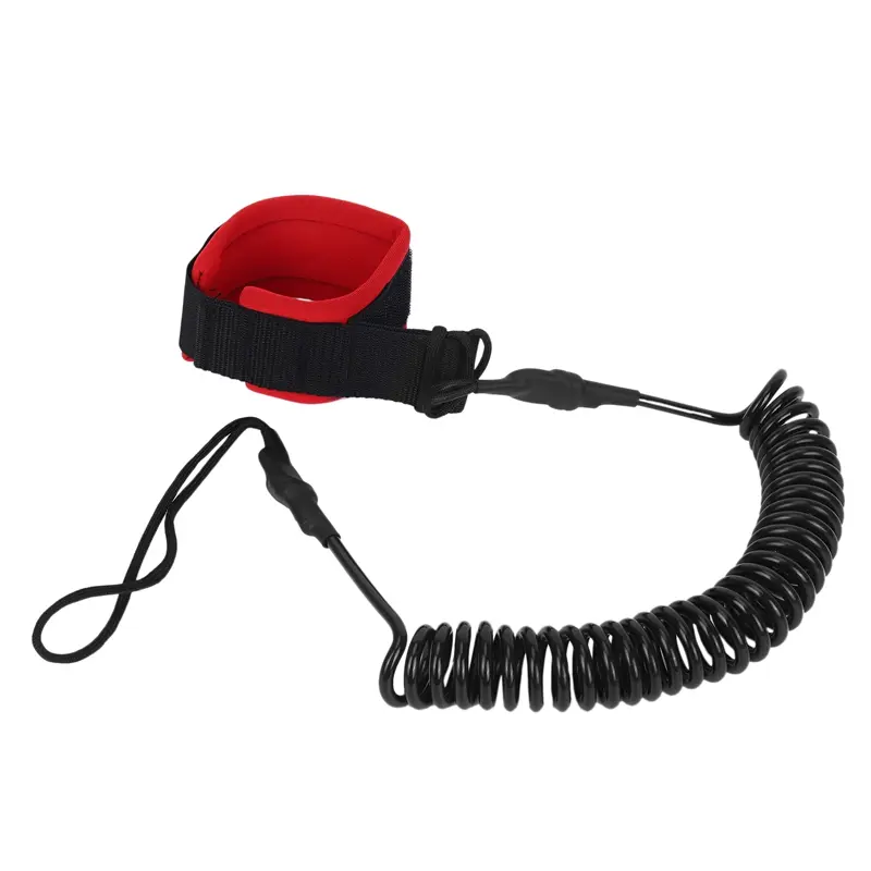 Dây đeo mắt cá chân, dài 10,6Ft, dành cho lướt sóng, cuộn, đứng lên, ván chèo SUP, màu đen, ván chèo TPU, dây chân, dây kéo ván chèo, thích hợp cho các thiết bị kéo bè