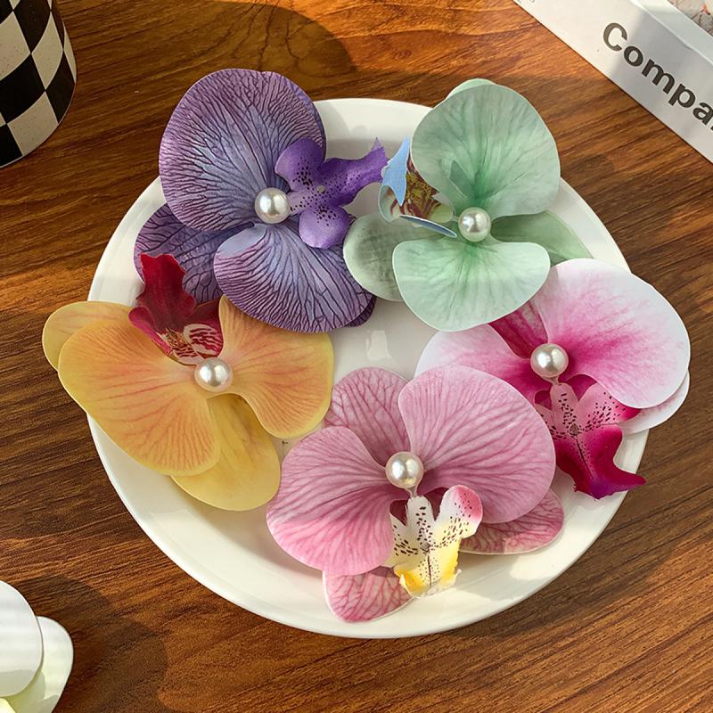 Kẹp Tóc Phalaenopsis, Hoa Tóc Mái Bên Ngọt Ngào Phụ Kiện Tóc, Siêu Thanh Lịch, Phong Cách Mới, Thiết Kế Đẹp, Thời Trang, Hàng Có Sẵn Năm 2025, Bán Chạy, Thích Hợp Cho Phụ Nữ 3