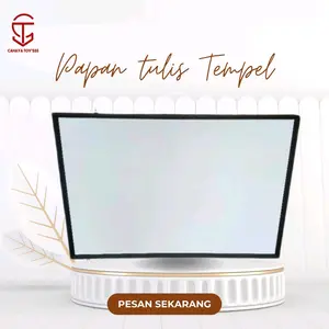 Papan Tulis Whiteboard 120x80, Papan tulis Pigora Hitam Tempel TERMURAH