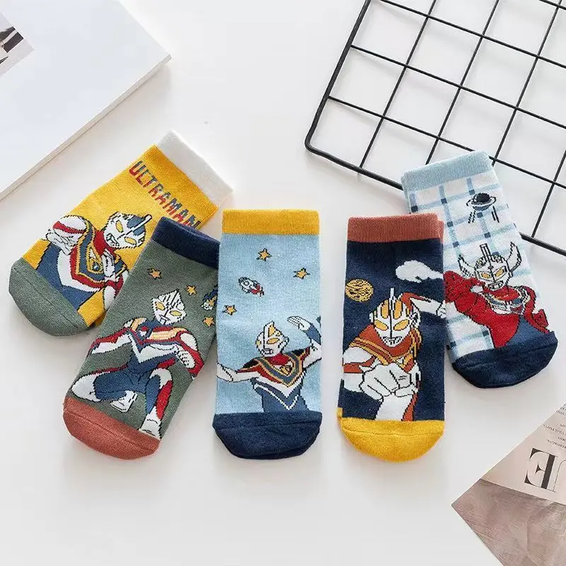 Tất Trẻ Em, Cho Mùa Thu Và Mùa Đông, Tất Ống Ultraman, Tất Bông Hoạt Hình, Cho Bé Trai, Thích Hợp Cho Học Sinh 1-12 Tuổi, Tất Trẻ Sơ Sinh Ấm Áp, Thích Hợp Cho Mùa Xuân Và Mùa Thu 2