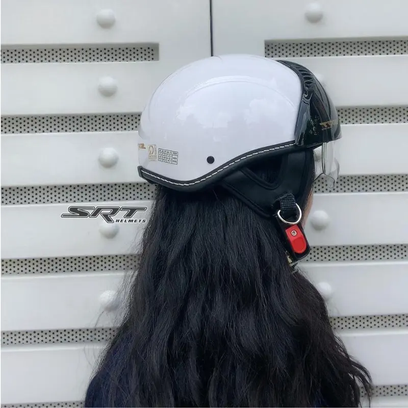 Mũ Bảo Hiểm Nửa Đầu SRT Kính Âm Chính Hãng BH 12 Tháng - Helmet 2