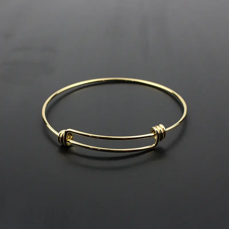 Vòng đeo tay bằng thép không gỉ 304, không thấm nước, mạ điện, bề mặt được đánh bóng điện cực, có thể mở rộng, vật liệu tự làm, vòng đeo tay 2