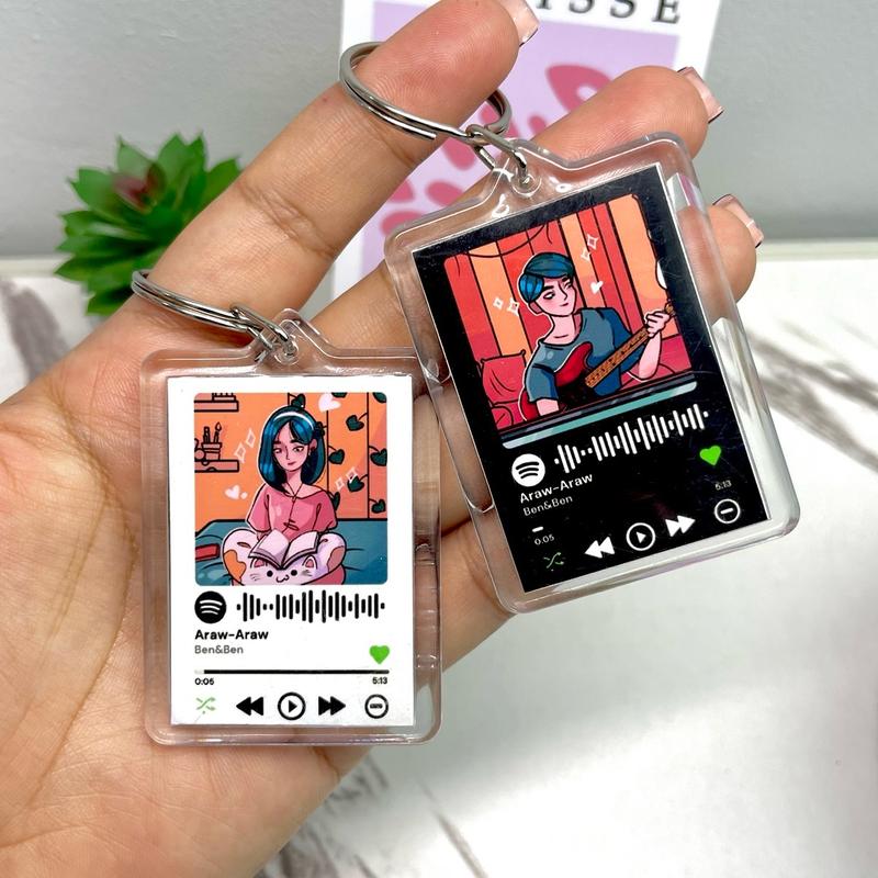 Spotify Acrylic Keychain with Spotify Code - TikTok Shop Philippines