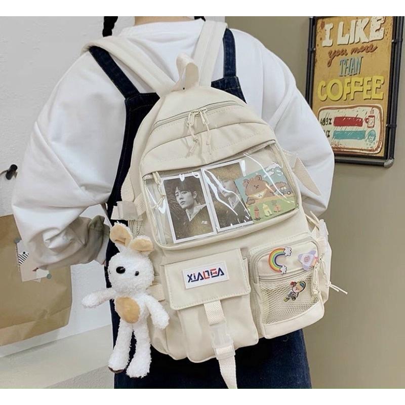 Product Introduction of Balo Ulzzang Hàn Quốc Thời Trang Đi Học Đi Chơi Phối Lưới Chống Thấm - BL HỒNG LÂM 10