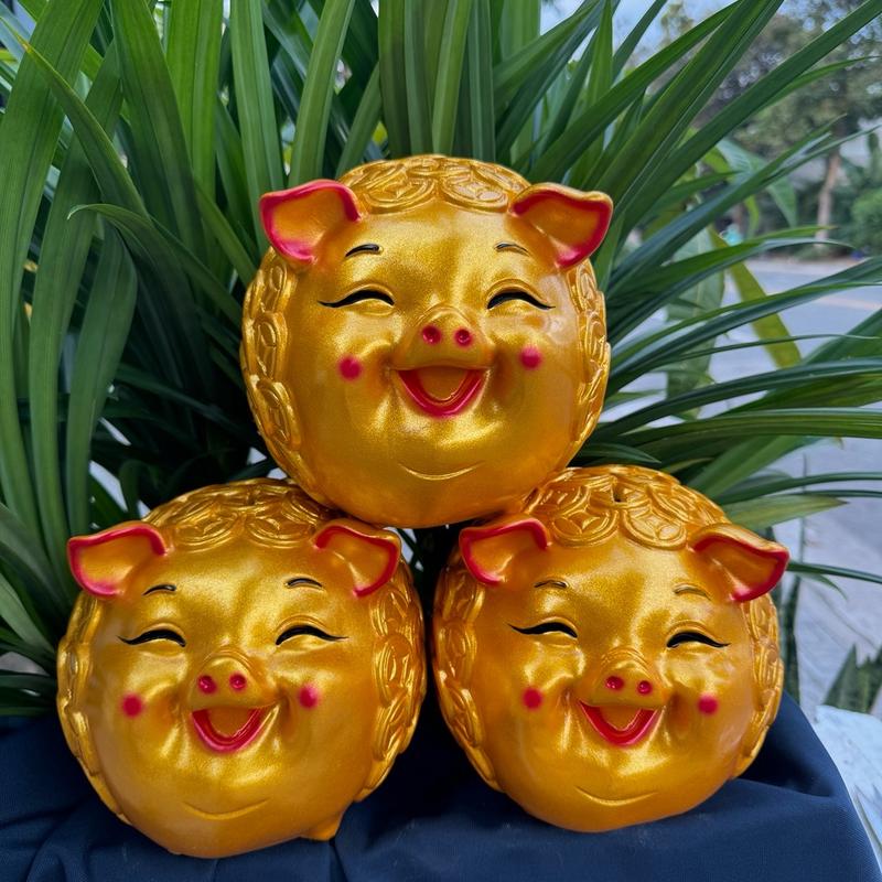 Heo Cười Nhỏ Thạch Cao, Heo Híp Lợn Đất, Heo Đất, Ống Heo Tiết Kiệm_Heo Đất Xuân Hiếu Ống Tiết Kiệm đấttiếtkiệm con