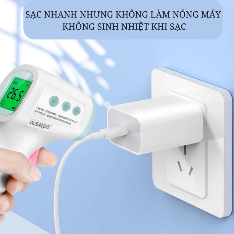 Bộ sạc nhanh Type-C, 20W, với bóng đèn và dây, Tương thích với X, 11, 12, 13, 14 Phone 6