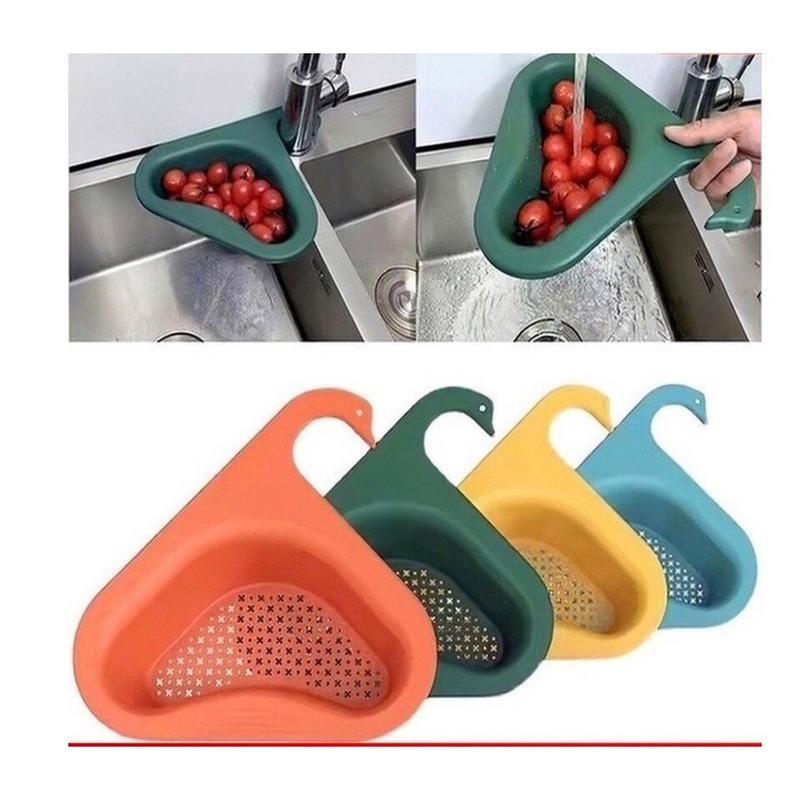 ￼Giỏ lọc rác bồn rửa chén thiên nga inox không gỉ - Giỏ gác bồn rửa bát lọc nước thông minh - Khay lọc rác bồn rửa bát chén 8