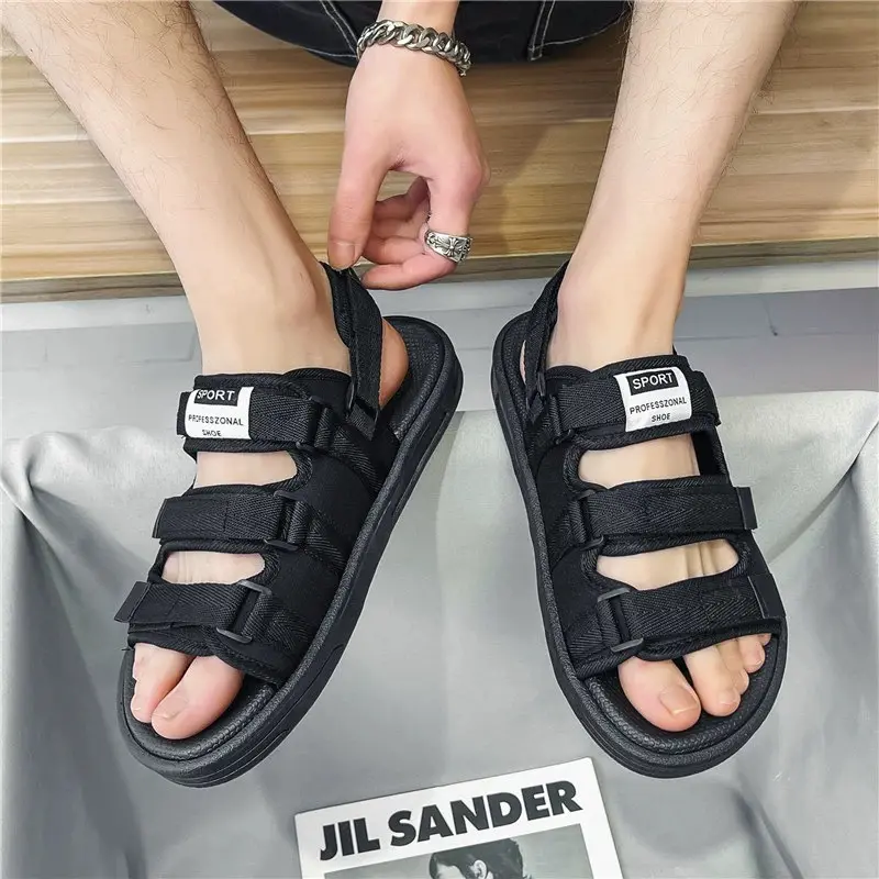 Dép Sandal Nam Nữ 3 quai quốc dân ,quai hậu nam nữ học sinh quai ngang Chống Nước OneZ Cao Su DéP Đế Bằng