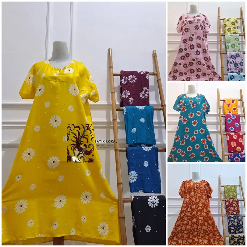 Paket Usaha 5 Daster Payung LD 110 Max BB 70 Kg Bahan Rayon Adem Nyaman Di Pakai Busui 4