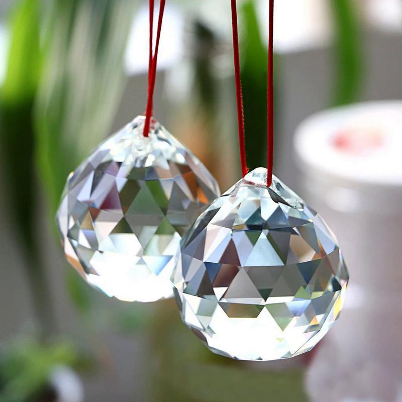 Máy tạo cầu vồng Lăng kính pha lê, 30mm, Trang trí Treo phong thủy cho gia đình và Vườn 2
