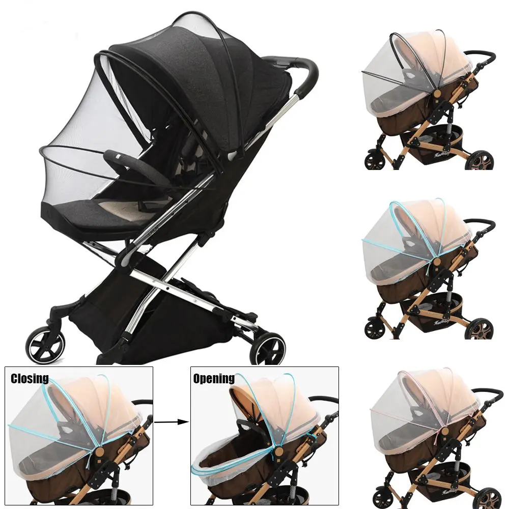 Mosquito Net Full Cover for Baby Car seat Cover Cradles Stroller Mosquito Netting Stretchable Netting