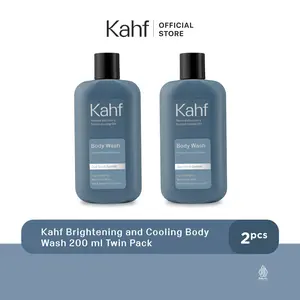 Kahf Brightening and Cooling Body Wash 200 ml Twin Pack - Sabun Mandi Pria (Mencerahkan)