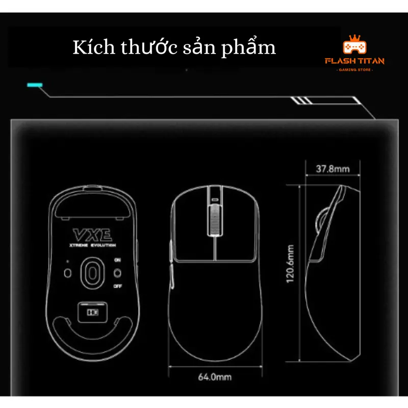 Chuột không dây VGN VXE R1 SE | PROMAX - Chuột không dây phù hợp cho PC, laptop | BigBuy360 - bigbuy360.vn Chuột không dây VGN VXE R1 SE | PROMAX - Chuột không dây phù hợp cho PC, laptop | BigBuy360 - bigbuy360.vn