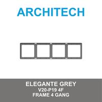 Gambar Architech ELEGANTE GREY  V20 FRAME / BINGKAI Stop Kontak / SAKLAR - 3-FRAME dari ARCHITECH INDONESIA Kota Administrasi Jakarta Utara 3 Tokopedia