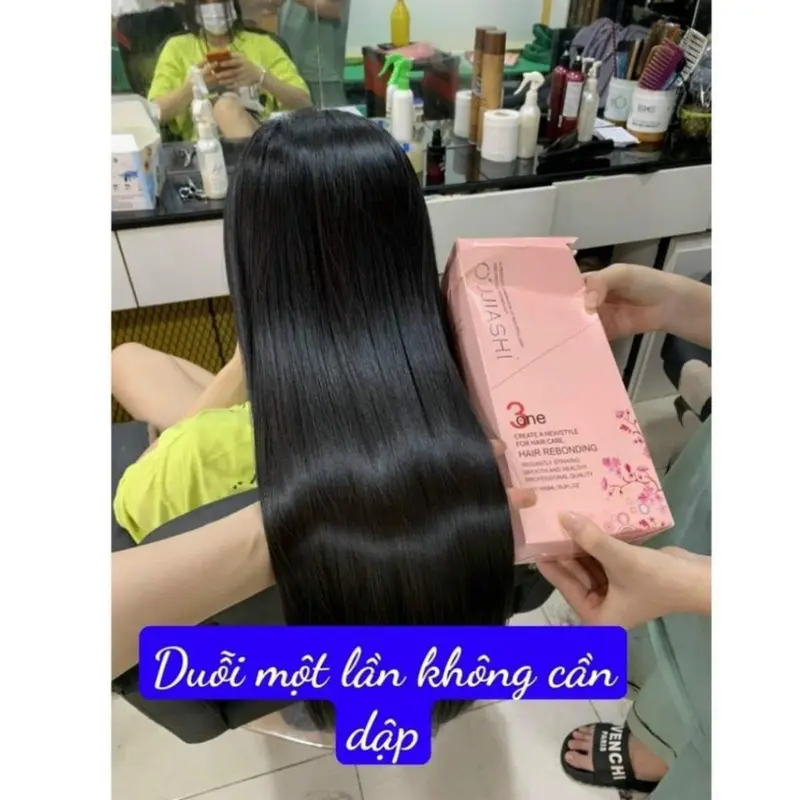 Kem Ép Tóc Thẳng 1 lần không cần dập Hoa Anh Đào Oujiashi 3 in 1 Nhật Bản 6