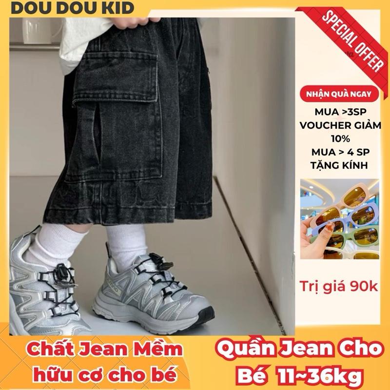[DEAL TÀI TRỢ TRONG 2 PHÚT] JDTH- Quần Jean Đùi Túi Hộp Cho Bé 11-36kg,Chất Denim Mềm Mại