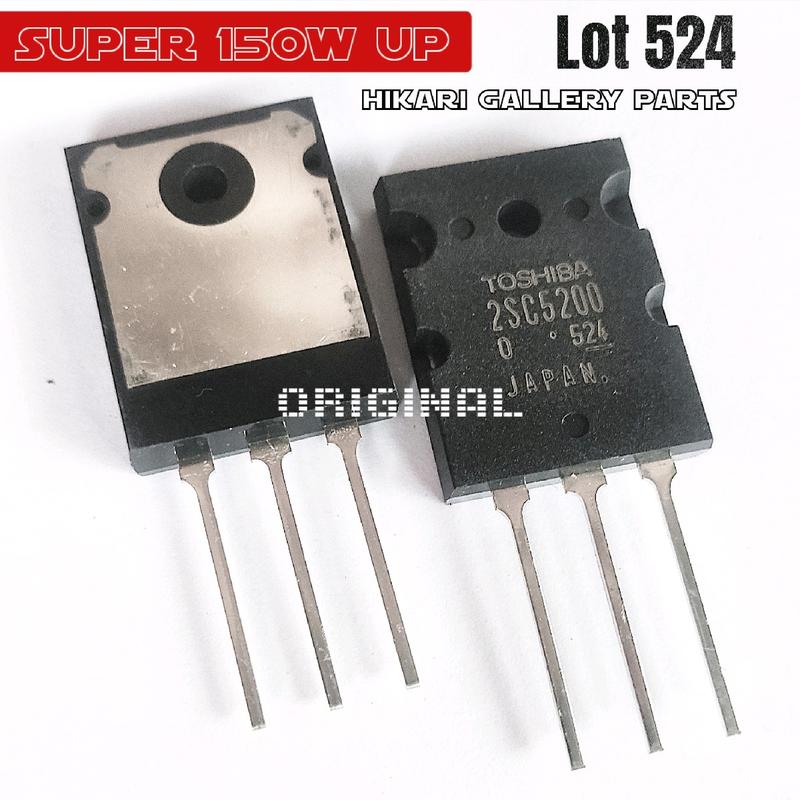 [1 SET] TR Tosshiba 2SA1943 2SC5200 lot 524 ORIGINALL / Transistor Final A1943 C5200 lot 524 150w high / tr final 1943 5200 seri 524 1 set toshiiba lot 524 a1943 c5200 orii Amplifier Rumah Amplifier Rumah Untuk Dalam Ruangan Untuk Panggung 2