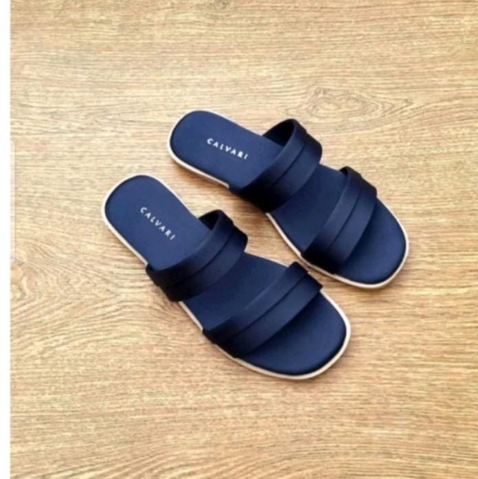 sandal platform wanita plet perempuan Tanpa Hak Hak Datar (1 cm atau kurang) Sandal jepit Wedge Tanpa Hak Sandal 1