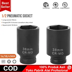 Mata Shock Impact LG 36/38/41mm 1/2 sk 36/38/41mm Kunci Shock Gagang Shock Driver 1/2 6pt