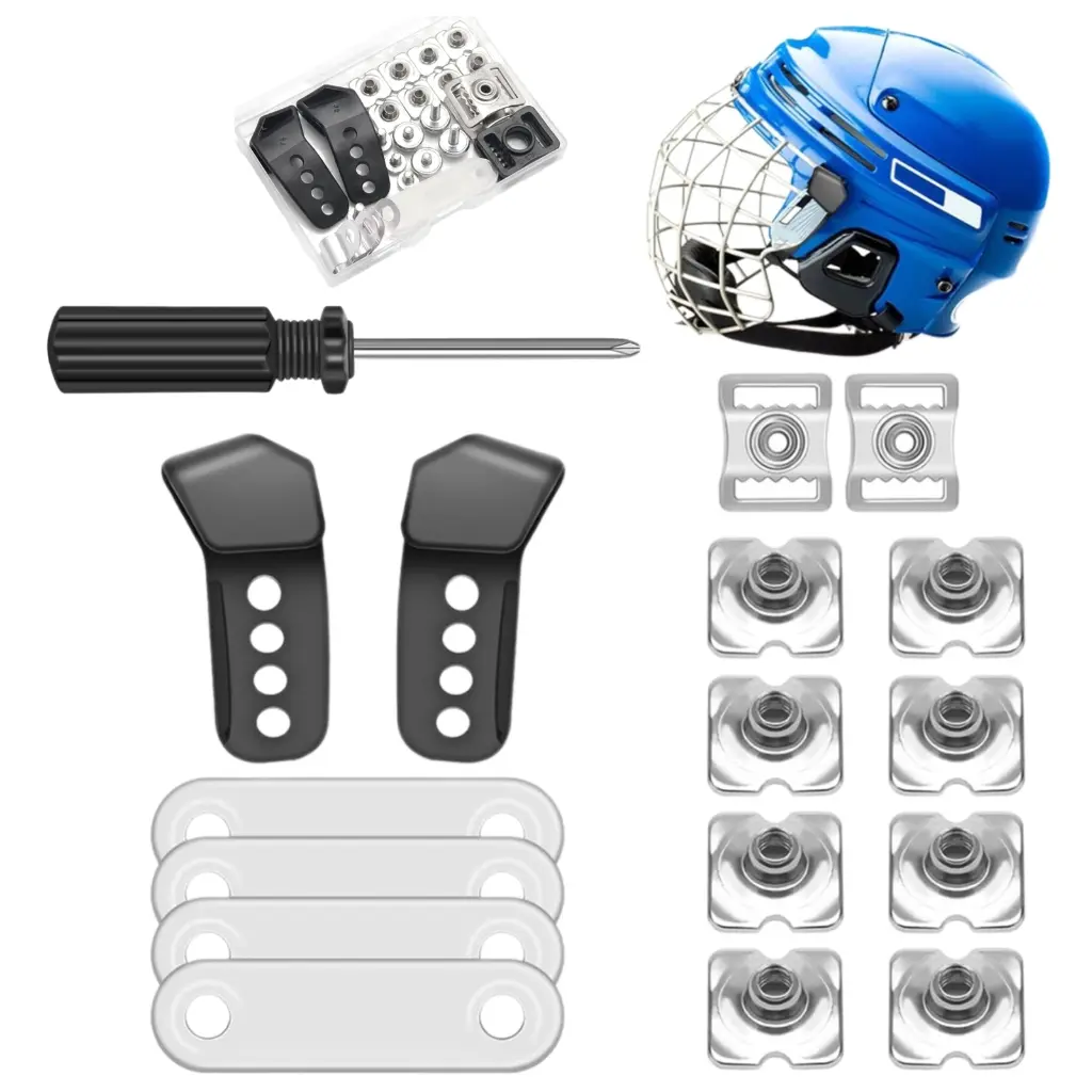 【Ready Stock】 31Pcs Football Helmets Repair kits Hockey Helmets Replacement Part Helmets Hardware