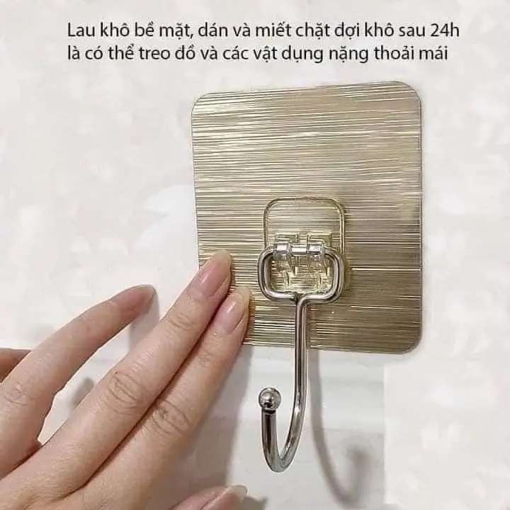 20 móc dán tường inox 304 chịu lực 8kg, móc dán tường siêu dính  đồ, vật dụng đa năng tiện ích moc dinh tuong treo do Treo Tường mocdantuong 2