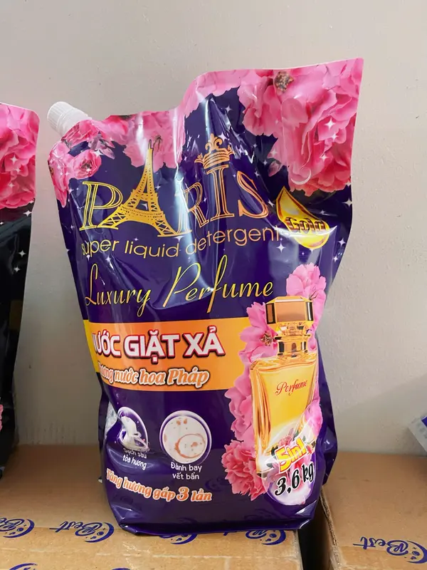 Nước Giặt Xả Hương Nước Hoa Pháp Paris 3,6kg/ 1 túi 3