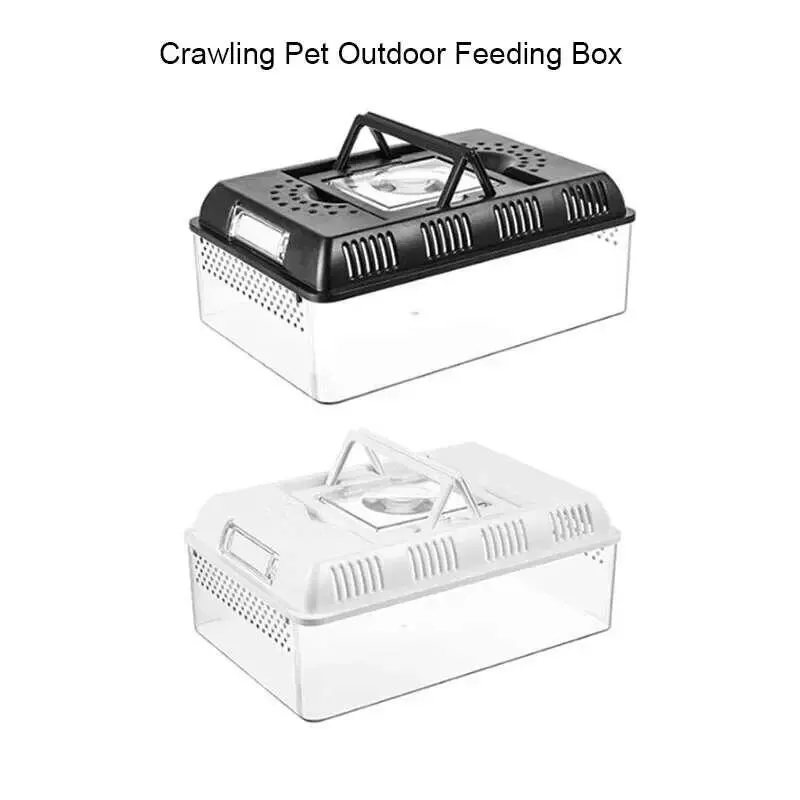 Outdoor Reptile Breeding Crawg Feeding Lizard Silkworm Scorpion Beetle Insect Box Pet House Acrylic Cage