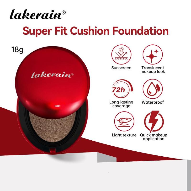 Product Introduction of Long Lasting Air Cushion Foundation, 1 Box Lightweight Concealer Foundation, Full Coverage Flawless Makeup Cream for Women & Girls 5
