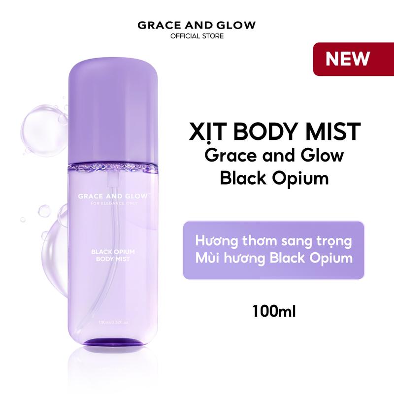 [Flash Sale] Xịt thơm Body Mist hương Black Opium Grace and Glow hương thơm mát 100ml