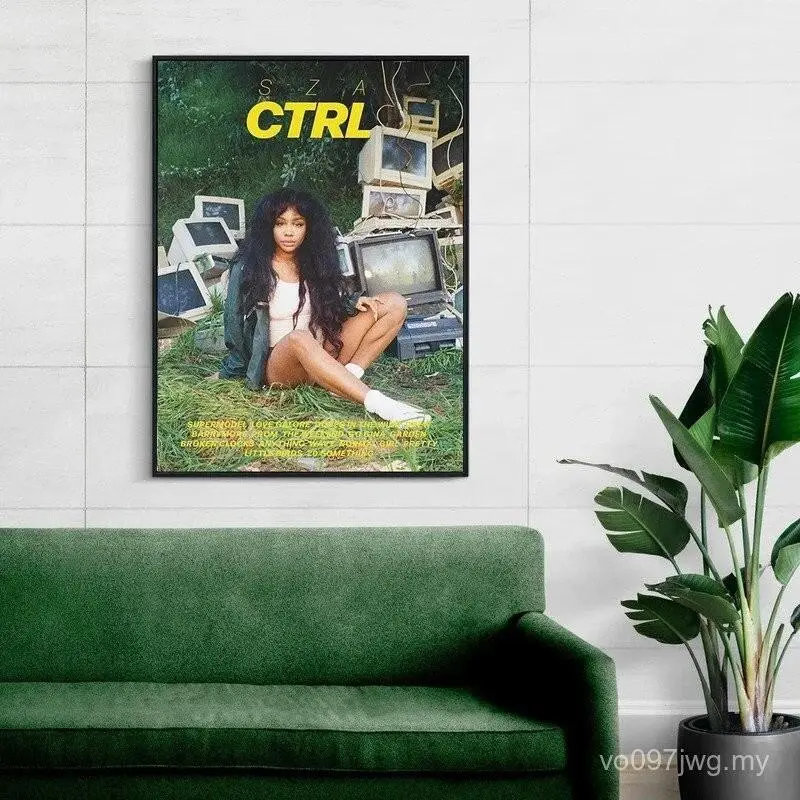 Áp Phích Chân Dung SZA, Ca Sĩ Pop R B, Bìa Album Âm Nhạc SOS, CTRL, Tranh Vải Danh Sách Ca Nhạc, Tranh Nghệ Thuật Treo Tường, Quà Tặng Người Hâm Mộ Trang Trí Nội Thất, PFJU 2