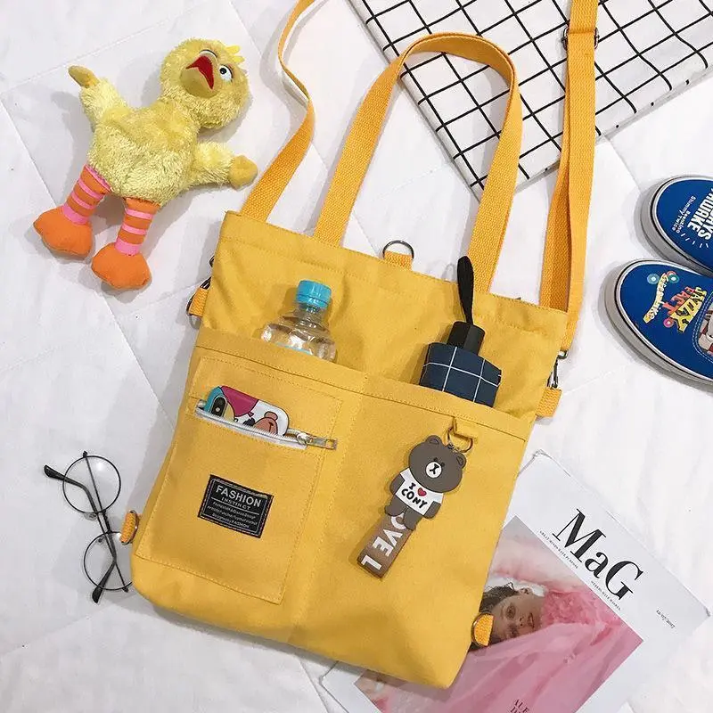 Túi Đeo Vai, Phong Cách Hàn Quốc, Chất Liệu Vải Bố, Thích Hợp Cho Học Sinh Nữ, Phong Cách Dễ Thương Và Dễ Phối Đồ Thích Hợp Cho Khuôn Viên Học Sinh, Thích Hợp Cho Bạn Gái, Túi Cùng Mẫu, Túi Xách Bag Tote 7