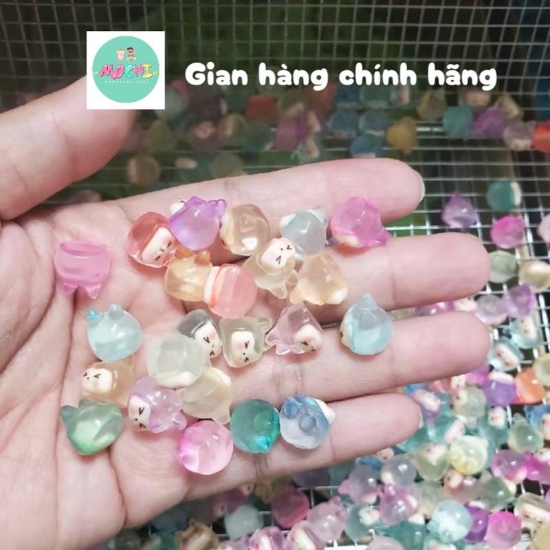 (Set 5 túi mù mini mix sẵn) Charm mini size từ 1-2 cm Đồ Chơi Cho Bé 4