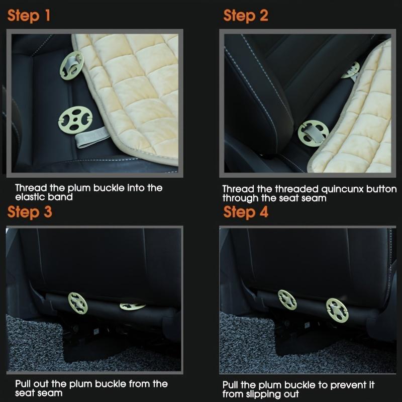 Solid Color Car Front Seat Cushion, Non-slip Non-binding Car Seat Cover, Car Seat Protector, Universal Car Interior Accessories, Car Decor, Girly Car Accessory 8