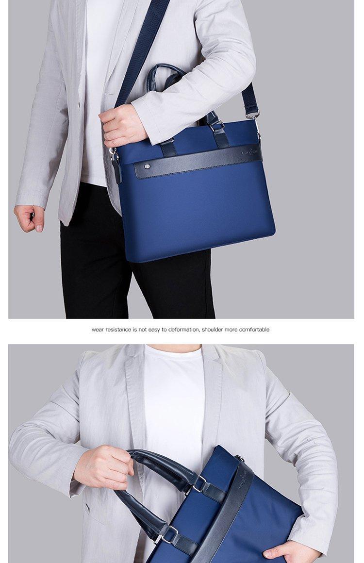 Product Introduction of Zipper Shoulder Bag Free Size Nylon Cloth Shoulder Crossbody Tote for Men 10