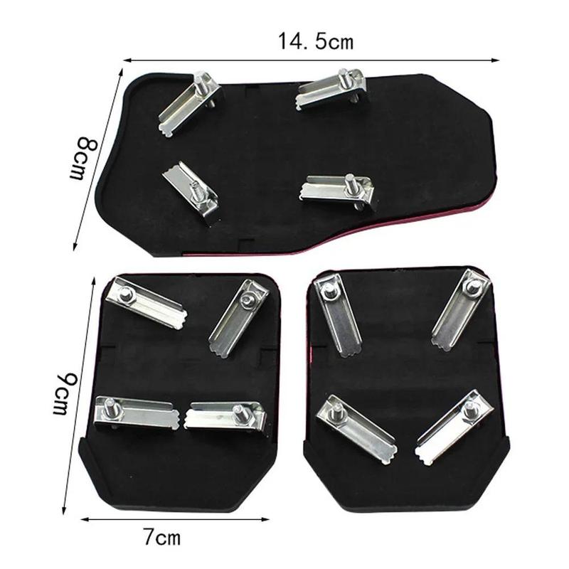 Product Introduction of Spot Goods COD  Universal Racing Manual Non-Slip Foot Pedal Pad Cover Automatic Gear Brake Accelerator Aluminum Alloy Car Interior 3