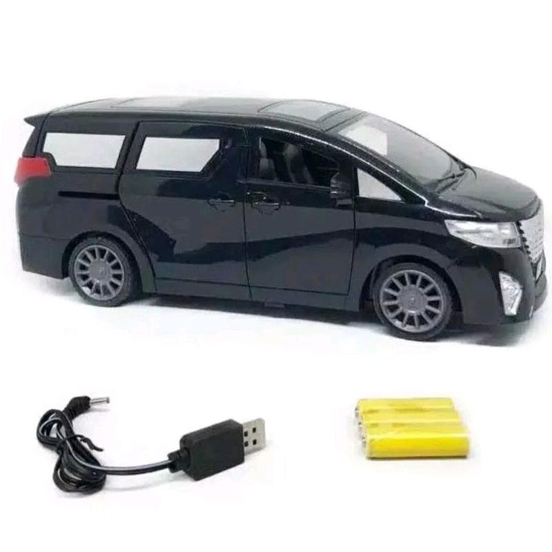 Mainan RC Mobil Remote Control Alphard pintu Automatis Buka Tutup mobil mobilan anak Lampu Baterai 3