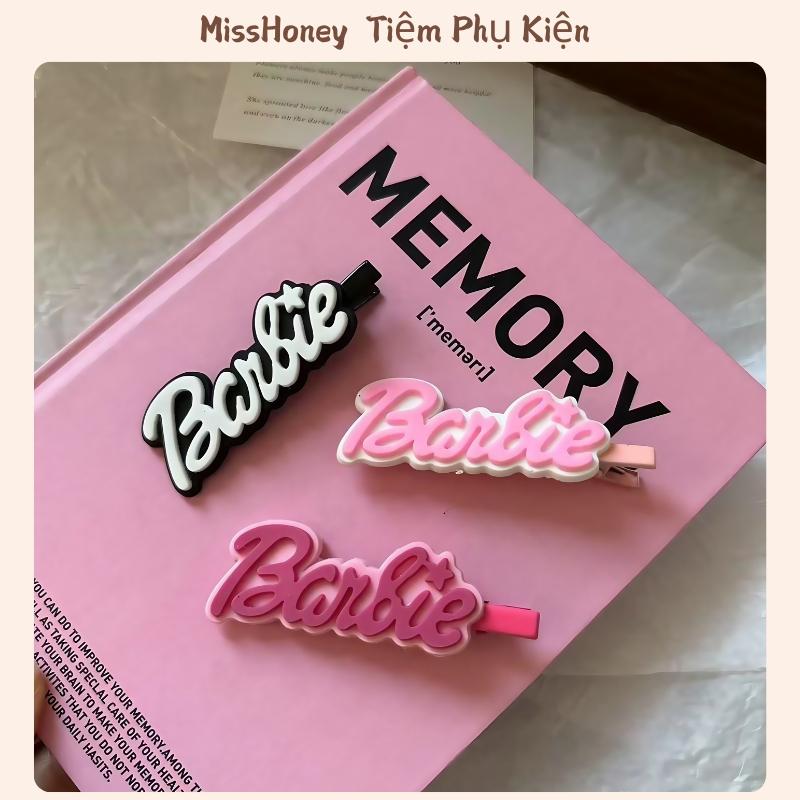 Kẹp Tóc Mái Chữ Barbie Thời Trang Phong Cách Y2K Ngọt Ngào Cho Nữ, Kẹp Mỏ Vịt Nhiều Màu Sắc